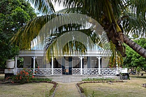 Creole house in Port Mathurin, Rodrigues Island, Mauritius