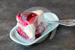 Crepe cake strawberry