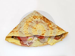 Crepe with filling photo