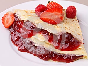 Crepe with jam