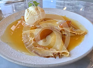 Crepe Suzette dessert