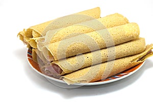 Crepella omelet stuffed egg