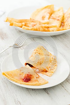 Crepes with fruit