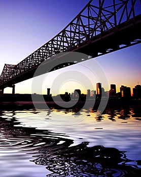 Crescent City Connection Bridge in New Orleans photo