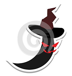 crescent, halloween crescent Color Isolated Vector icon which can be easily edit or modified