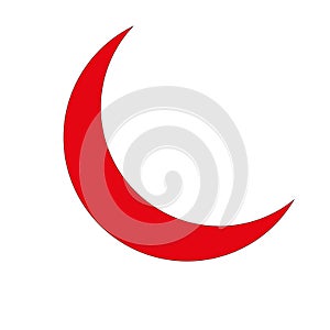 Red Crescent - Moon - logo for healthcare and hospital photo