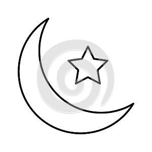 Crescent Isolated Vector icon which can easily modify or edit