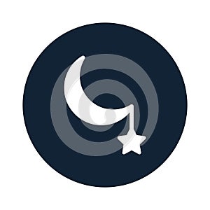 Crescent Isolated Vector icon which can easily modify or edit