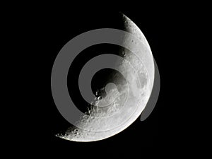 Crescent moon January 2024