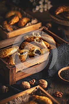 Crescent shaped Bratislava rolls