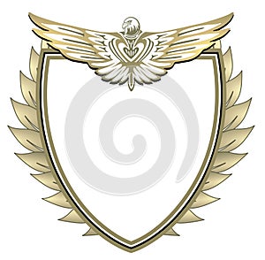 Crest with eagle