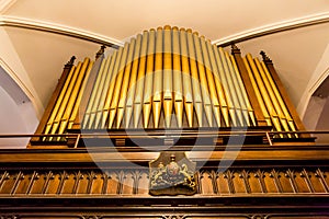 Crest Under Organ Pipes