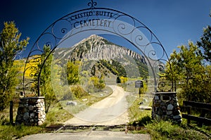 Crested Butte Cemetary Entrance photo