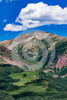 Crested butte colorado mountain landscape photo