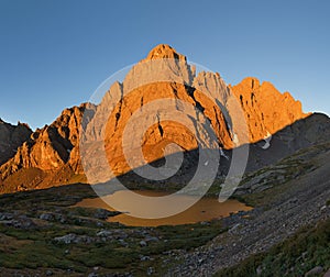 Crestone Peak In Early Morning Light