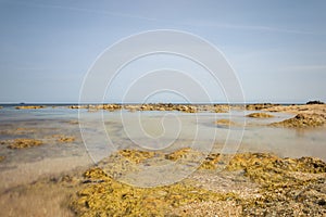 Creta Rossa beach and its bay in Ostuni Salento Italy