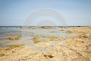 Creta Rossa beach and its bay in Ostuni Salento Italy