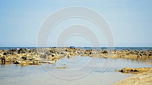 Creta Rossa beach and its bay in Ostuni Salento Italy