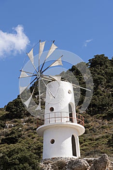 Cretan windmill, Lasithi, Crete, Greece