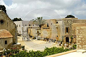 Crete Arkadi convent view