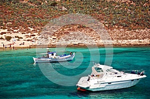 Crete - Gramvoussa Island - Boats