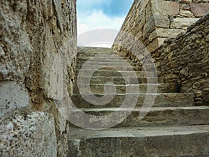 CRETE, GREECE - November, 2017: ancient ruines of famouse Knossos palace at Crete