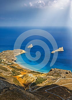 CRETE ISLAND, GREECE. Xerokambos beach