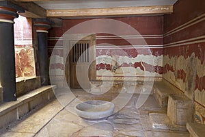 Crete Knossos throne room