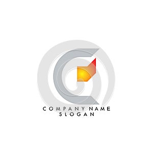 Letter e logo design