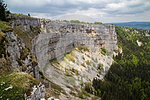 Creux du van, the amphitheater shaped rock, Switzerland