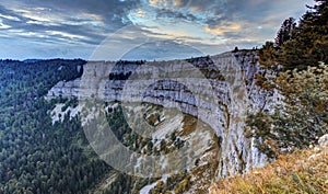 Creux du Van rocky cirque, Neuchatel canton, Switzerland