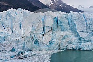 Crevasses in Perito Moreno glacier