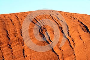 Crevice details from Uluru