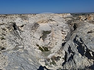 Crevices and Cliffs of Little Jerusalem Badlands