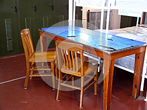 Crew quarters table