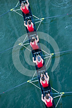 Crew Team in Competition