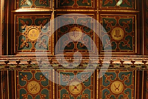 Crewe hall library ceiling photo