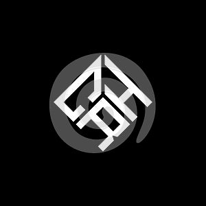 CRH letter logo design on black background. CRH creative initials letter logo concept. CRH letter design photo