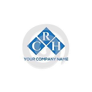 CRH letter logo design on white background. CRH creative initials letter logo concept. CRH letter design photo