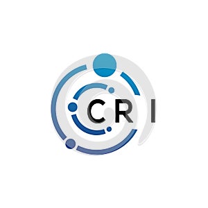 CRI letter logo design on white background. CRI creative initials letter logo concept. CRI letter design