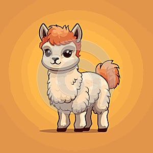 Cria hand-drawn illustration. Cria. Vector doodle style cartoon illustration