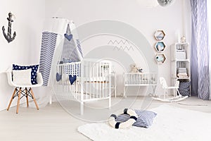 Crib with canopy