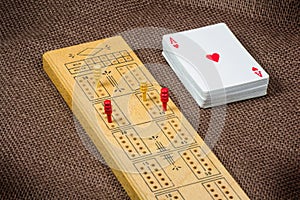 Cribbage Board and Cards