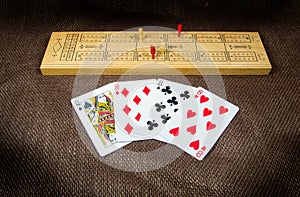 Cribbage Board and Cards