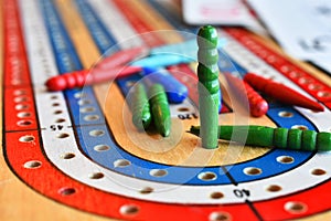 Cribbage Game Close Up