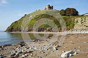 Criccieth beach Wales UK