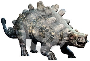 Crichtonsaurus from the Cretaceous era 3D illustration photo