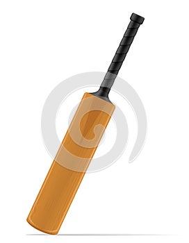 Cricket bat for a sports game stock vector illustration
