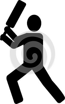 Cricket Batsman pictogram