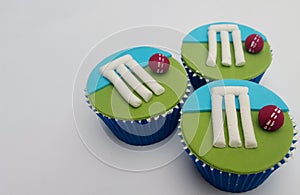 Cricket cupcakes